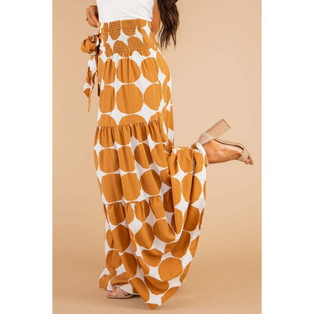 Jodifl Connect the Dots Palazzo Pants in Toffee B9350 - Picture 5 of 10